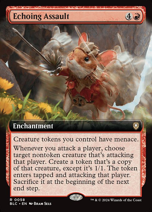 Echoing Assault (58) - EXTENDED ART - Bloomburrow Commander - Game On