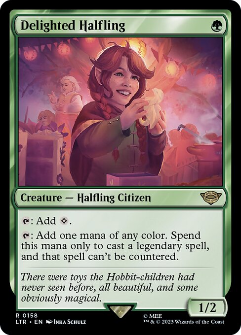 Delighted Halfling (158) (Foil) - The Lord of the Rings: Tales of Middle-earth - Game On