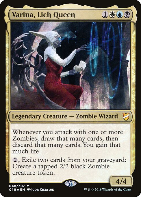 Varina, Lich Queen (48) (Foil) - Commander 2018 - Game On