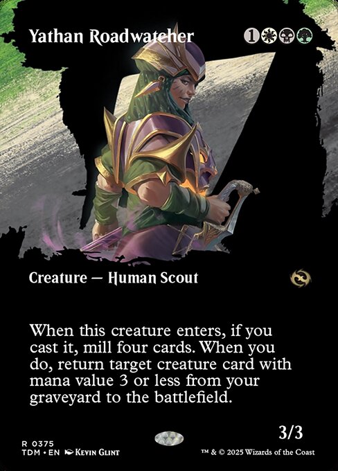 Yathan Roadwatcher (375) - BORDERLESS - FULL ART - Tarkir: Dragonstorm - Game On