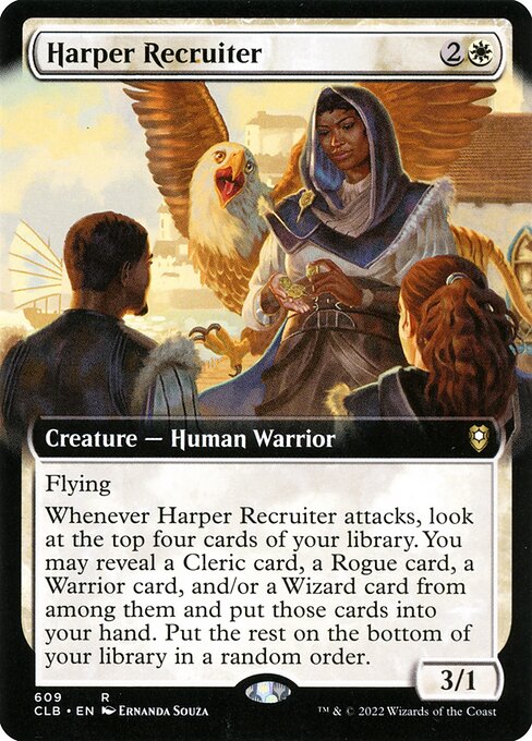 Harper Recruiter (609) - EXTENDED ART - Commander Legends: Battle for Baldur's Gate - Game On