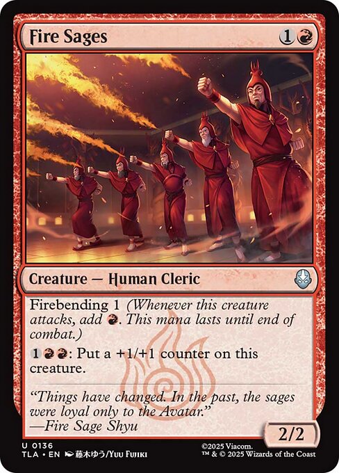 Fire Sages (136) (Foil) - Avatar: The Last Airbender - Game On