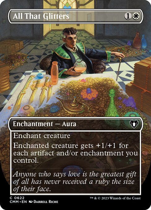 All That Glitters (622) - BORDERLESS - FULL ART - Commander Masters - Game On