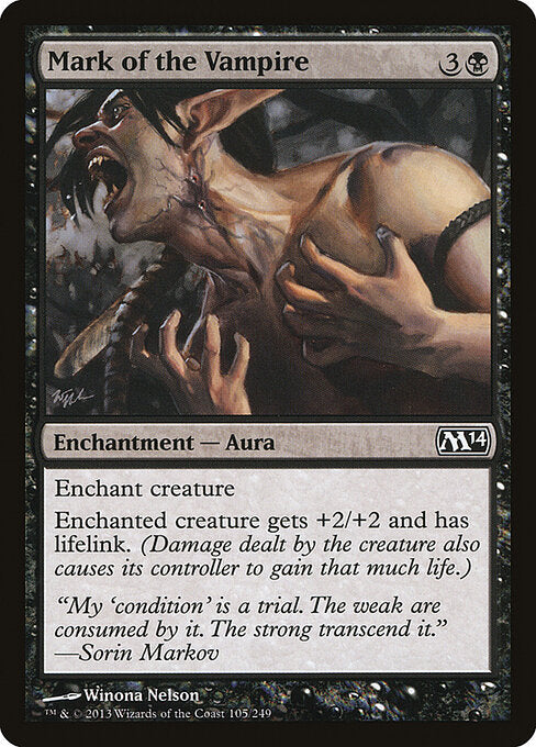 Mark of the Vampire (105) (Foil) - Magic 2014 - Game On