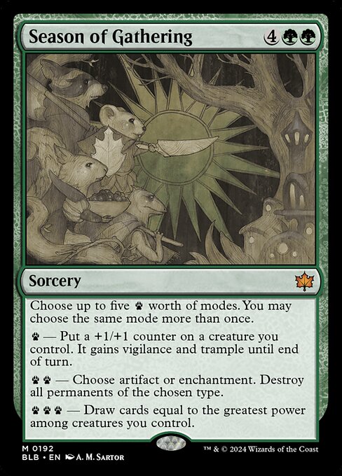 Season of Gathering (192) (Foil) - Bloomburrow - Game On