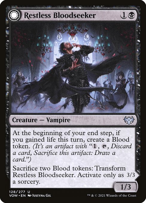 Restless Bloodseeker // Bloodsoaked Reveler (128) - Innistrad: Crimson Vow - Game On