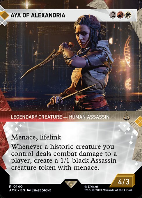 Aya of Alexandria (140) - BORDERLESS (Foil) - Assassin's Creed - Game On