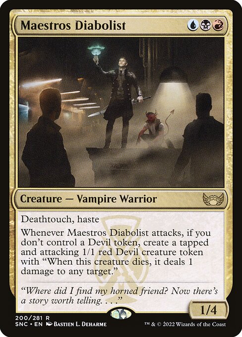 Maestros Diabolist (200) (Foil) - Streets of New Capenna - Game On