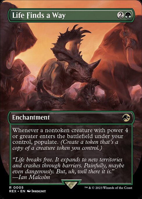 Life Finds a Way (5) - BORDERLESS - FULL ART - Jurassic World Collection - Game On