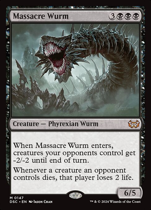 Massacre Wurm (147) - Duskmourn: House of Horror Commander - Game On
