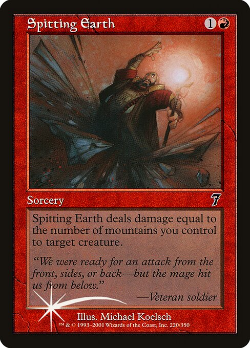 Spitting Earth (220★) (Foil) - Seventh Edition - Game On
