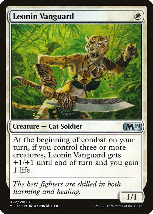Leonin Vanguard (22) (Foil) - Core Set 2019 - Game On