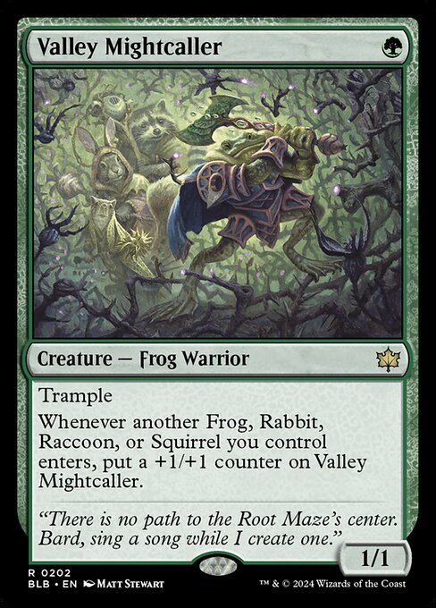 Valley Mightcaller (202) (Foil) - Bloomburrow - Game On
