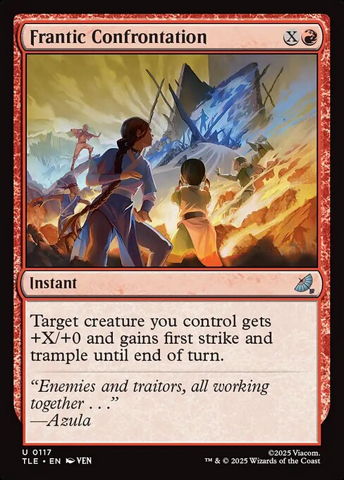 Frantic Confrontation (117) (Foil) - Avatar: The Last Airbender Eternal - Game On