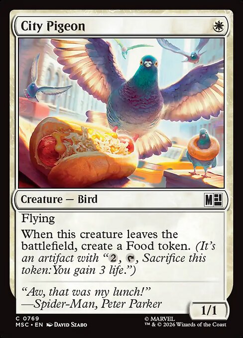 City Pigeon (769) - Marvel Super Heroes Commander - Game On