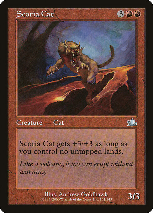 Scoria Cat (101) (Foil) - Prophecy - Game On