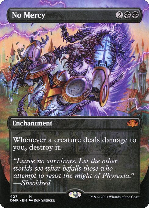 No Mercy (427) - BORDERLESS - FULL ART (Foil) - Dominaria Remastered - Game On