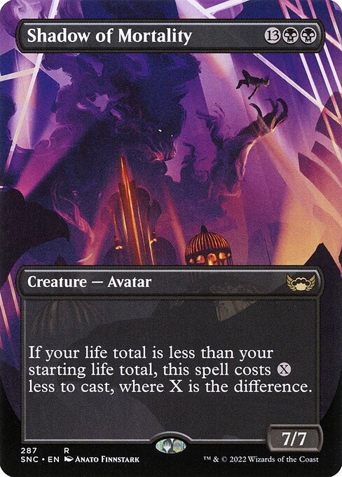 Shadow of Mortality (287) - BORDERLESS - FULL ART - Streets of New Capenna - Game On