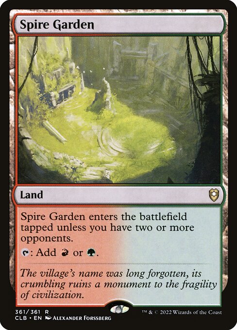 Spire Garden (361) (Foil) - Commander Legends: Battle for Baldur's Gate - Game On