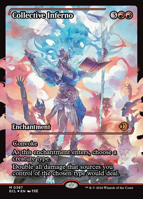 Collective Inferno (387) - SHOWCASE - FULL ART (Foil) - Lorwyn Eclipsed - Game On