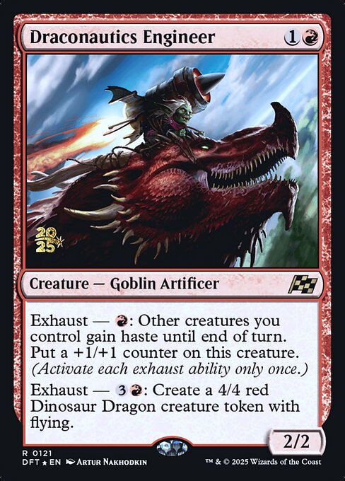Draconautics Engineer (121s) (Foil) - Aetherdrift Promos - Game On