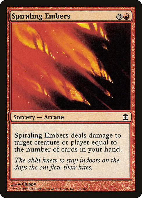 Spiraling Embers (116) - Saviors of Kamigawa - Game On