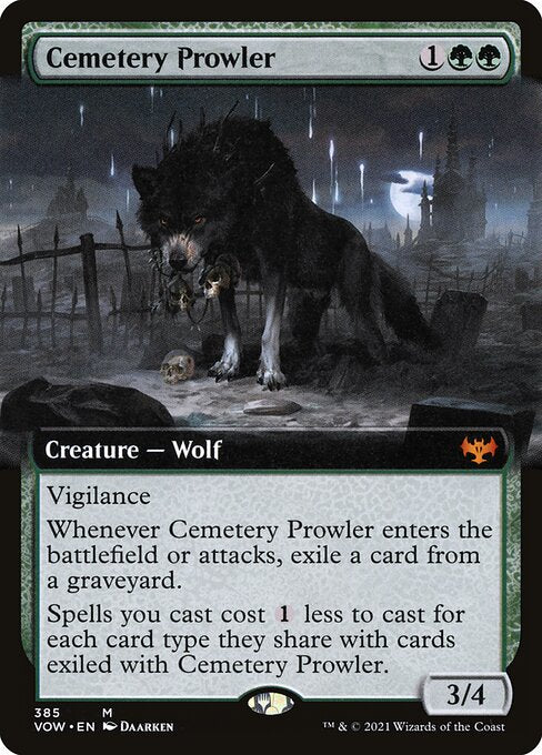 Cemetery Prowler (385) - EXTENDED ART - Innistrad: Crimson Vow - Game On