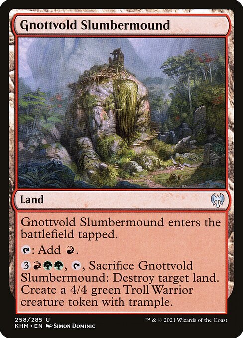 Gnottvold Slumbermound (258) (Foil) - Kaldheim - Game On
