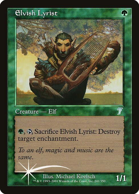 Elvish Lyrist (241★) - Seventh Edition - Game On
