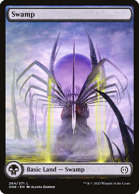 Swamp (264) - FULL ART - Phyrexia: All Will Be One - Game On