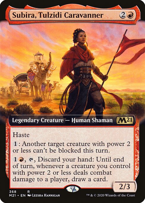 Subira, Tulzidi Caravanner (368) - EXTENDED ART (Foil) - Core Set 2021 - Game On