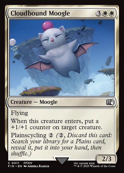 Cloudbound Moogle (11) (Foil) - Final Fantasy - Game On