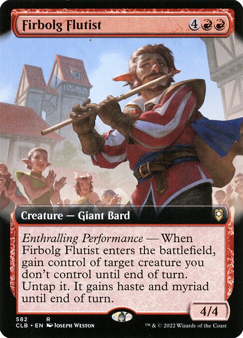 Firbolg Flutist (582) - EXTENDED ART - Commander Legends: Battle for Baldur's Gate - Game On