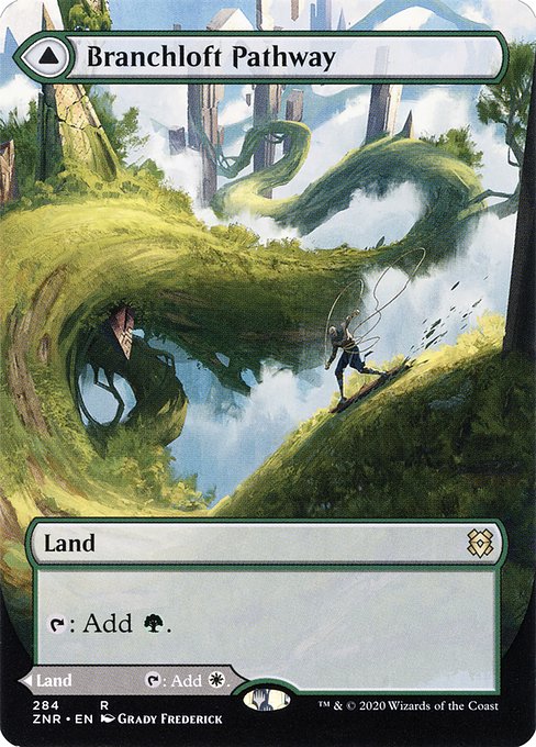 Branchloft Pathway // Boulderloft Pathway (284) - BORDERLESS - FULL ART - Zendikar Rising - Game On