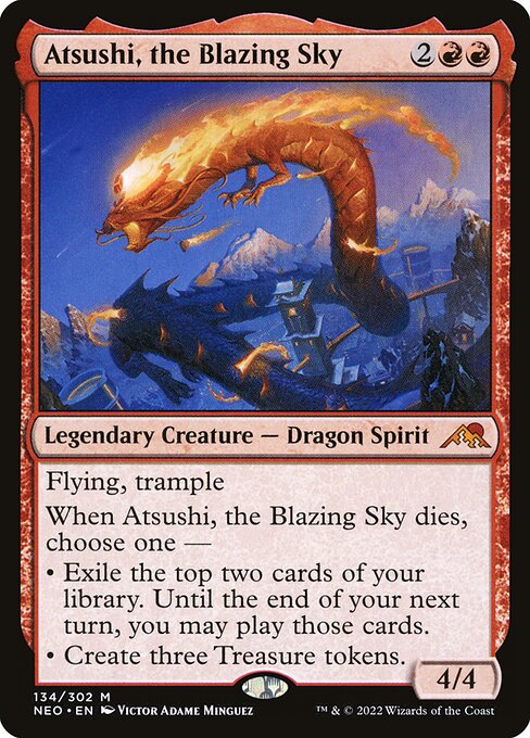 Atsushi, the Blazing Sky (134) - Kamigawa: Neon Dynasty - Game On