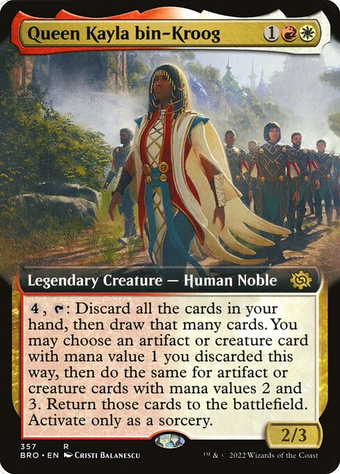 Queen Kayla bin-Kroog (357) - EXTENDED ART - The Brothers' War - Game On