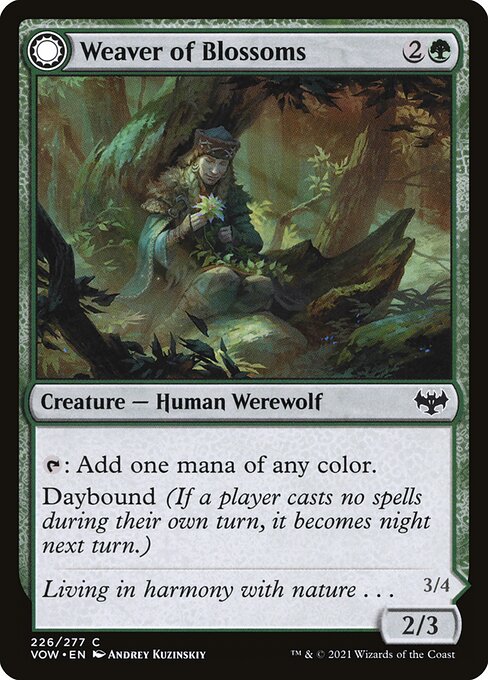 Weaver of Blossoms // Blossom-Clad Werewolf (226) - Innistrad: Crimson Vow - Game On