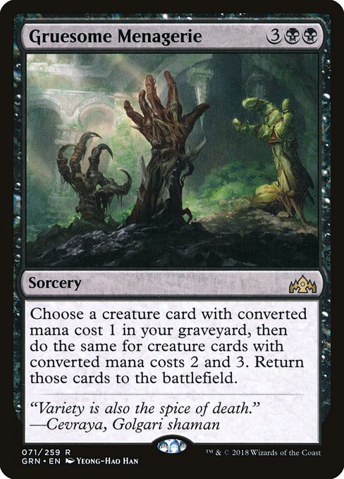 Gruesome Menagerie (71) (Foil) - Guilds of Ravnica - Game On