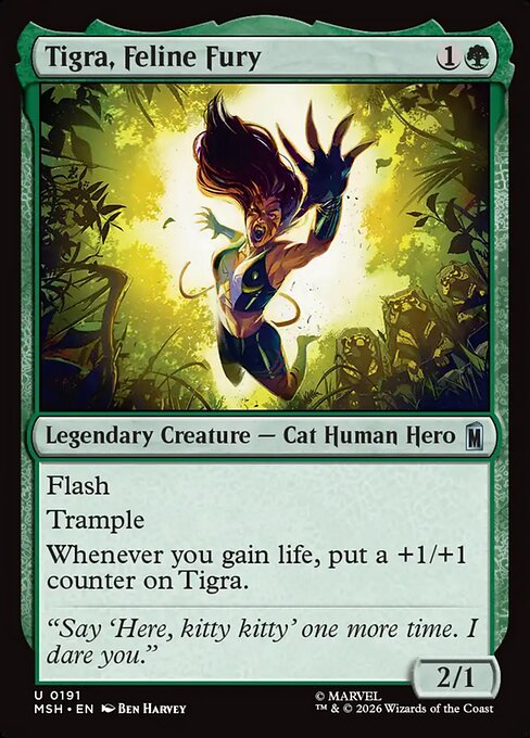 Tigra, Feline Fury (191) - Marvel Super Heroes - Game On