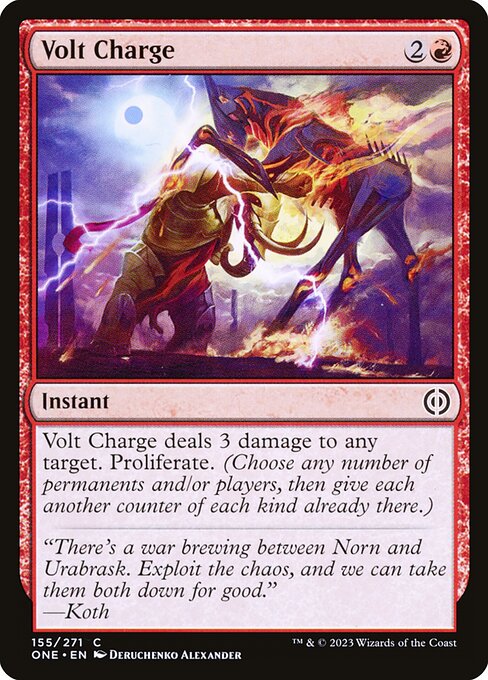 Volt Charge (155) - Phyrexia: All Will Be One - Game On