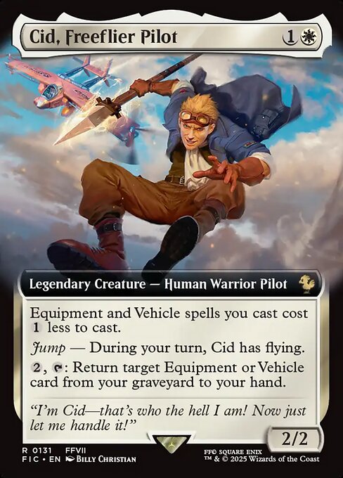 Cid, Freeflier Pilot (131) - EXTENDED ART - Final Fantasy Commander - Game On