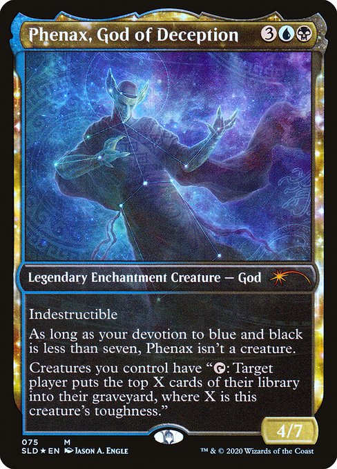 Phenax, God of Deception (75) - SHOWCASE - FULL ART (Foil) - Secret Lair Drop - Game On