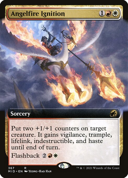 Angelfire Ignition (367) - EXTENDED ART - Innistrad: Midnight Hunt - Game On