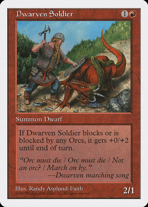Dwarven Soldier (221) - Fifth Edition - Game On
