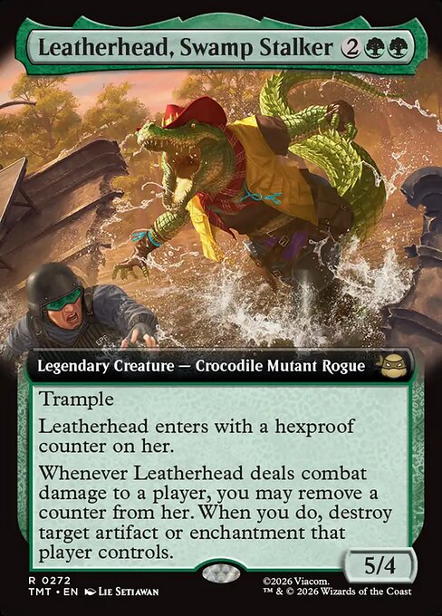 Leatherhead, Swamp Stalker (272) - EXTENDED ART (Foil) - Teenage Mutant Ninja Turtles - Game On