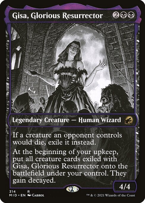 Gisa, Glorious Resurrector (314) - SHOWCASE (Foil) - Innistrad: Midnight Hunt - Game On