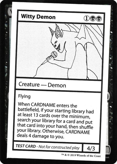 Witty Demon (50) - Mystery Booster Playtest Cards 2021 - Game On
