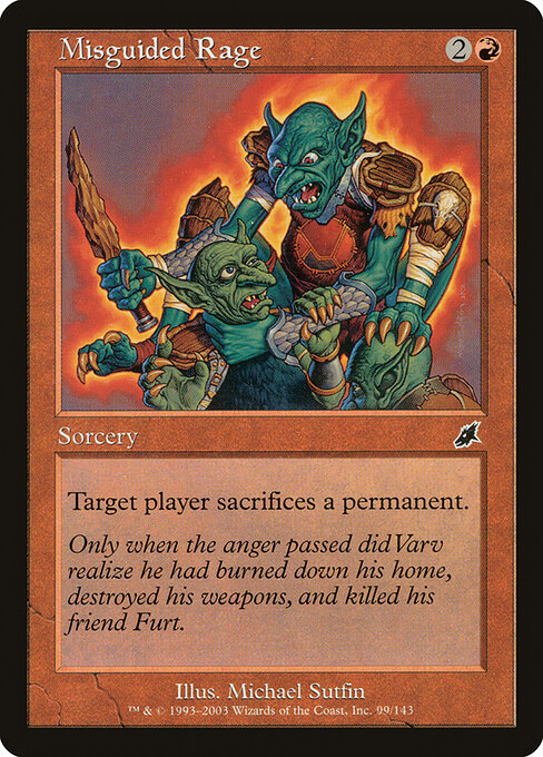 Misguided Rage (99) (Foil) - Scourge - Game On