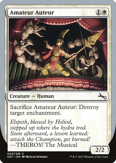 Amateur Auteur (3c) (Foil) - Unstable - Game On