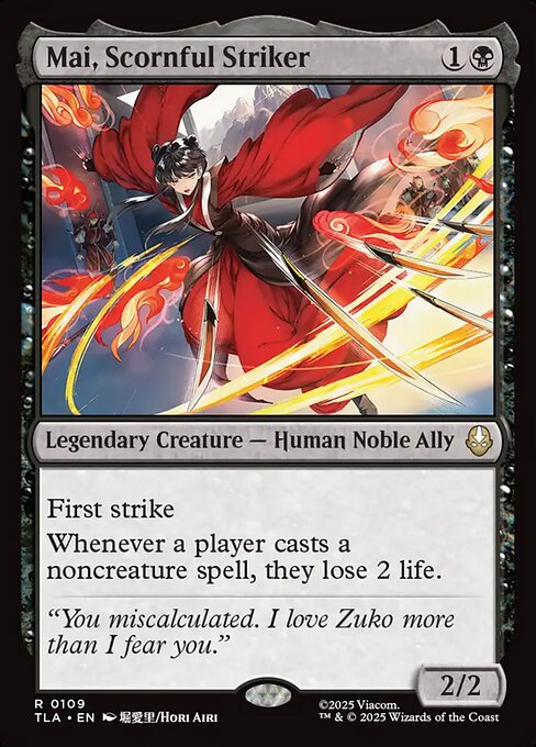 Mai, Scornful Striker (109) (Foil) - Avatar: The Last Airbender - Game On